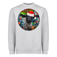 Heather Grey christmas suffolk baby sheep ornament Heavyweight Sweatshirt - LillyAllenDesigns