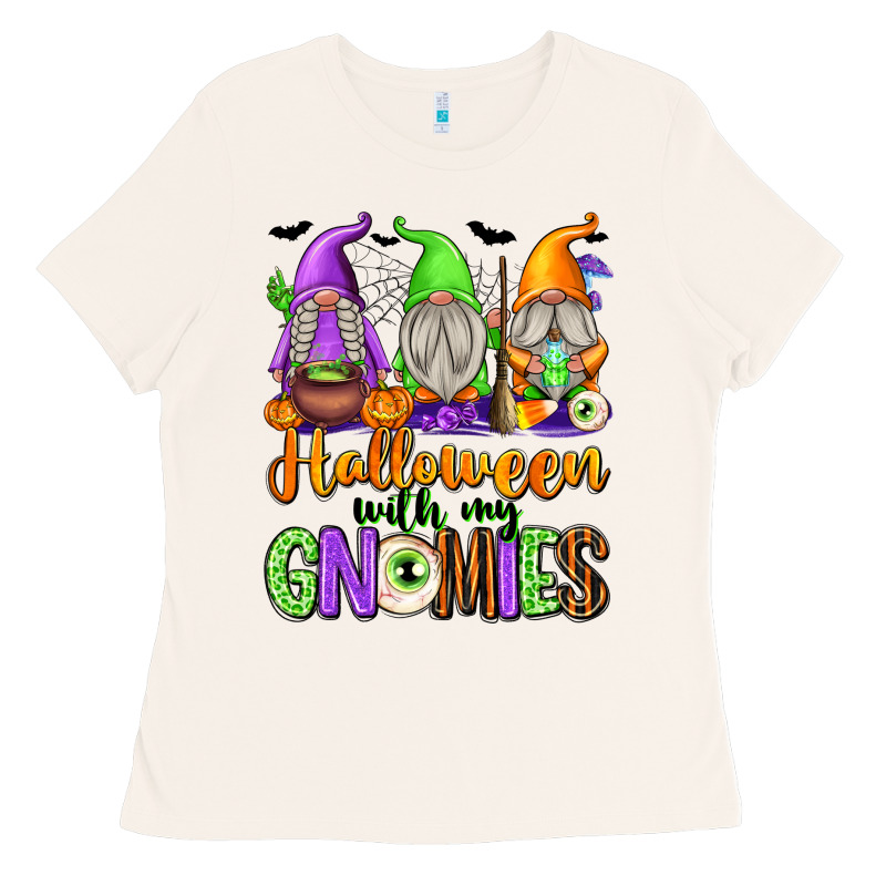 Halloween With My Gnomes Ladies Tee by texasbilliewilder | Teevron