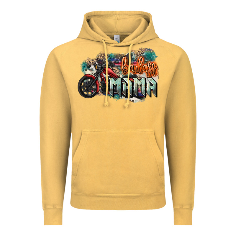 Badass Mama Motorcycle Mother's Day Vintage Hoodie by HowdyJamesFarm | Teevron