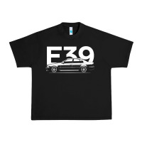 Black E39 5 Series  Car Silhouette Urban Heavy Tee - longCreatives