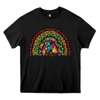 Black Christmas cowboy boots rainbow Heavy Core Tee - RanaPortraitStore