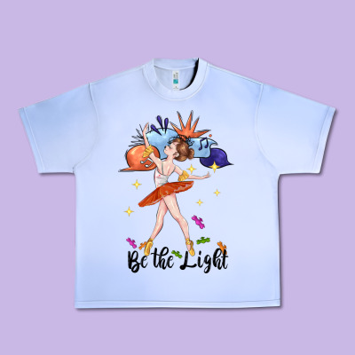 Be The Light Urban Heavy Tee Designed By Cowgirlartshop