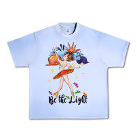 Grape Ice be the light Urban Heavy Tee - CowGirlArtShop