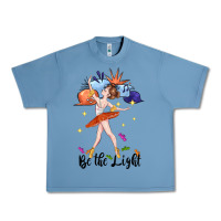 Pebble Blue be the light Urban Heavy Tee - CowGirlArtShop