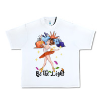 White be the light Urban Heavy Tee - CowGirlArtShop