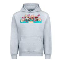 Heather Grey love and love letters Urban Hoodie - AdoDesignShop