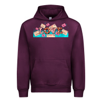 Mauve Wine love and love letters Urban Hoodie - AdoDesignShop