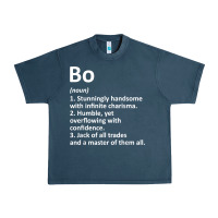 Midnight Navy BO Definition Personalized Name Funny Birthday Gift Idea Urban Heavy Tee - longCreatives