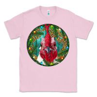 Bubblegum Pink Roaster Head Christmas Classic Tee - RanaPortraitStore