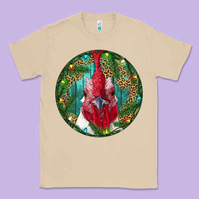 Roaster Head Christmas Classic Tee Designed By Ranaportraitstore
