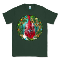 Sports Green Roaster Head Christmas Classic Tee - RanaPortraitStore