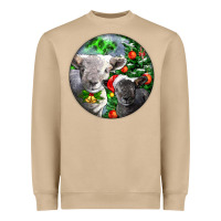 Mushroom christmas southdown baby sheeps Heavyweight Sweatshirt - LillyAllenDesigns
