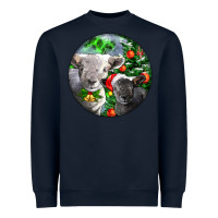 Navy christmas southdown baby sheeps Heavyweight Sweatshirt - LillyAllenDesigns