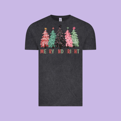 Merry And Bright Vintage Tee Designed By Cowgirlartshop