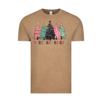 Vintage Coffee merry and bright Vintage Tee - CowGirlArtShop