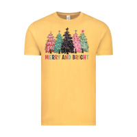 Vintage Mustard merry and bright Vintage Tee - CowGirlArtShop