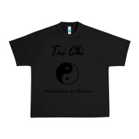 Black Tai Chi T, Meditation In Motion, Martial Arts Gift Urban Heavy Tee - longCreatives