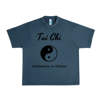Midnight Navy Tai Chi T, Meditation In Motion, Martial Arts Gift Urban Heavy Tee - longCreatives