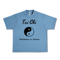 Pebble Blue Tai Chi T, Meditation In Motion, Martial Arts Gift Urban Heavy Tee - longCreatives