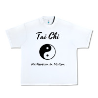 White Tai Chi T, Meditation In Motion, Martial Arts Gift Urban Heavy Tee - longCreatives