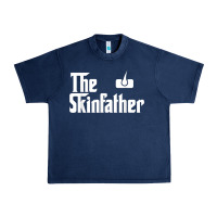 Navy The Skin Father Funny Dermatology Dermatologist Gift Urban Heavy Tee - longCreatives
