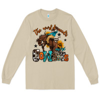 Mushroom the world needs more cowboys Long Sleeve Tee - OliviaCreatesArt