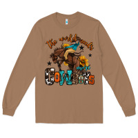 Toasted Coconut the world needs more cowboys Long Sleeve Tee - OliviaCreatesArt