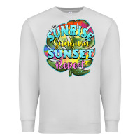 Dove Grey sunrise sunburn sunset repeat Premium Sweatshirt - BarkalooDesign