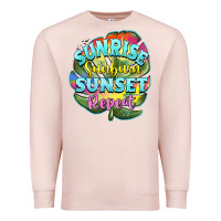Pale Pink sunrise sunburn sunset repeat Premium Sweatshirt - BarkalooDesign