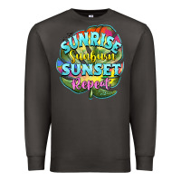 Smoke sunrise sunburn sunset repeat Premium Sweatshirt - BarkalooDesign
