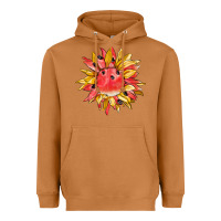Meerkat watermelon sunflower Heavyweight Hoodie - BarkalooDesign