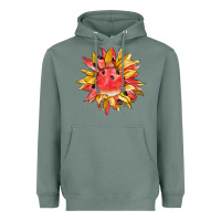 Sage watermelon sunflower Heavyweight Hoodie - BarkalooDesign