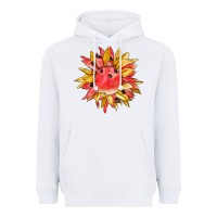 White watermelon sunflower Heavyweight Hoodie - BarkalooDesign