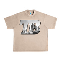 French Oak TB Tampa Bay City Skyline of Tampa Bay, Florida Urban Heavy Tee - longCreatives