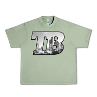Oil Green TB Tampa Bay City Skyline of Tampa Bay, Florida Urban Heavy Tee - longCreatives