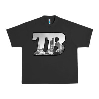 Pigment Black TB Tampa Bay City Skyline of Tampa Bay, Florida Urban Heavy Tee - longCreatives