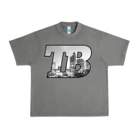 Tornado TB Tampa Bay City Skyline of Tampa Bay, Florida Urban Heavy Tee - longCreatives