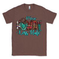 Chestnut Western More Howdy Less Hate Cowboy Hat Gemstone Classic Tee - HowdyJamesFarm