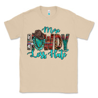 Mushroom Western More Howdy Less Hate Cowboy Hat Gemstone Classic Tee - HowdyJamesFarm