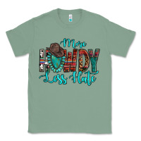 Sage Western More Howdy Less Hate Cowboy Hat Gemstone Classic Tee - HowdyJamesFarm