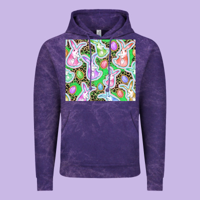 Easter Bunny And Egg Vintage Hoodie Designed By Cowgirlartshop