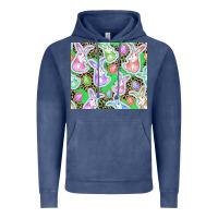 Vintage Denim Easter bunny and egg Vintage Hoodie - CowGirlArtShop