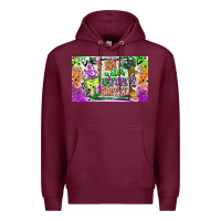 Burgundy I am witch Coffee Kids Cup Premium Hoodie - CowhideDigitalArt