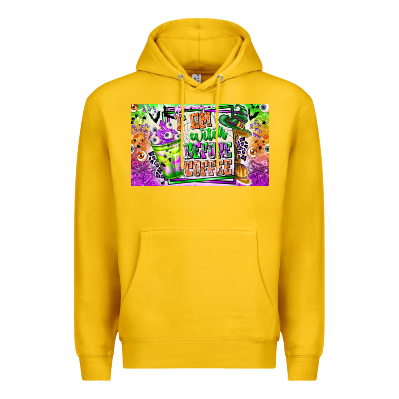 I Am Witch Coffee Kids Cup Premium Hoodie by CowhideDigitalArt | Teevron