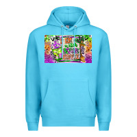 Ocean Blue I am witch Coffee Kids Cup Premium Hoodie - CowhideDigitalArt