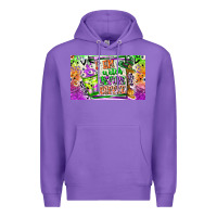 Purple I am witch Coffee Kids Cup Premium Hoodie - CowhideDigitalArt