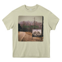 Mossy Twin Peaks City Limits Welcome Sign Vintage Heavy Core Tee - longCreatives