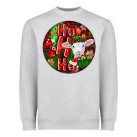 Heather Grey ho ho ho merino wool baby sheep Heavyweight Sweatshirt - LillyAllenDesigns