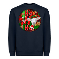 Ho Ho Ho Merino Wool Baby Sheep Heavyweight Sweatshirt | Teevron