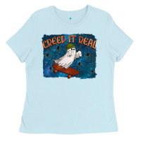 Baby Blue Creep It Real Ladies Tee - texasbilliewilder